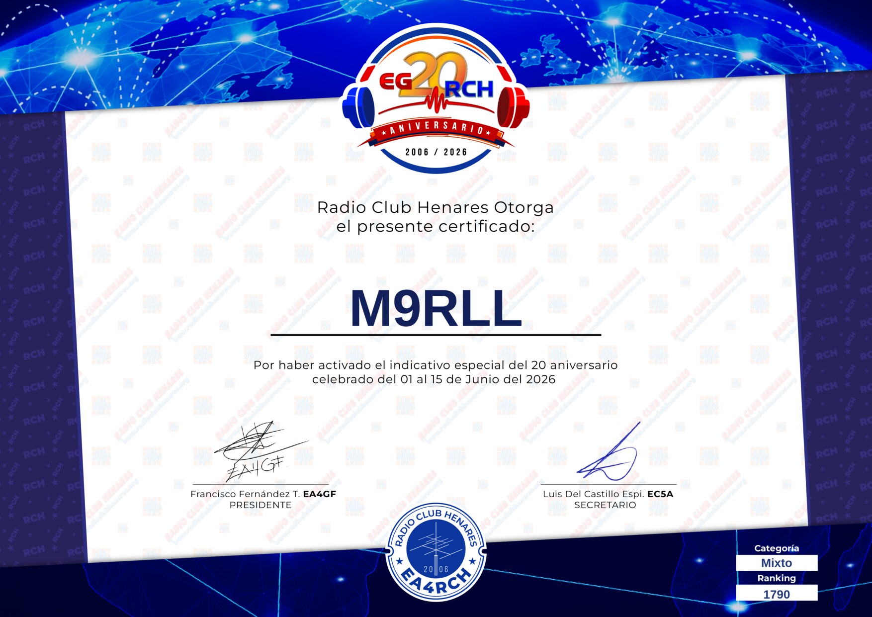 Diploma EG20RCH de M9RLL